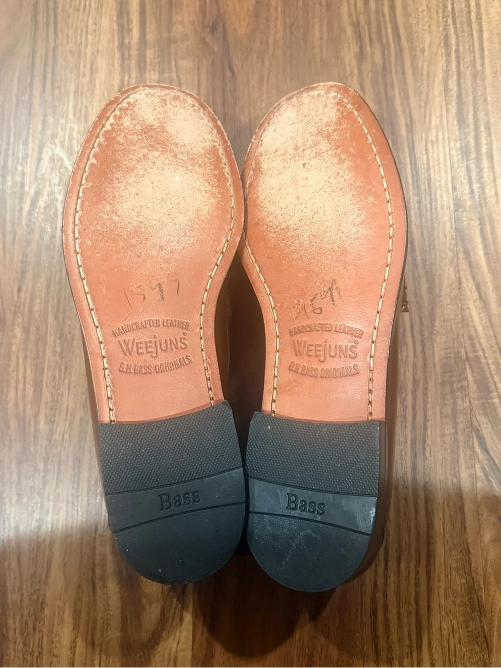 Classic Mens Size 10 D Honey Brown Larson Penny Loafers GH Bass Weejuns